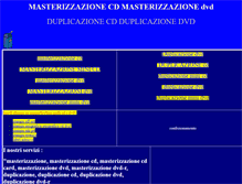 Tablet Screenshot of masterizzazione.net